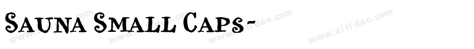 Sauna Small Caps字体转换